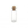 Бутылочка с пробкой стеклянная, декоративная высота 4 см, диаметр 2,2 см