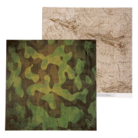 Бумага для скрапбукинга Military Карта действий 30,5x30,5см, 180 гр/м2, 1 лист