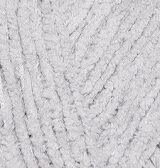 Пряжа SOFTY (Софти), ALIZE (Турция), 115м, 50гр, 100% микрополиэстер, 416 - Cерый